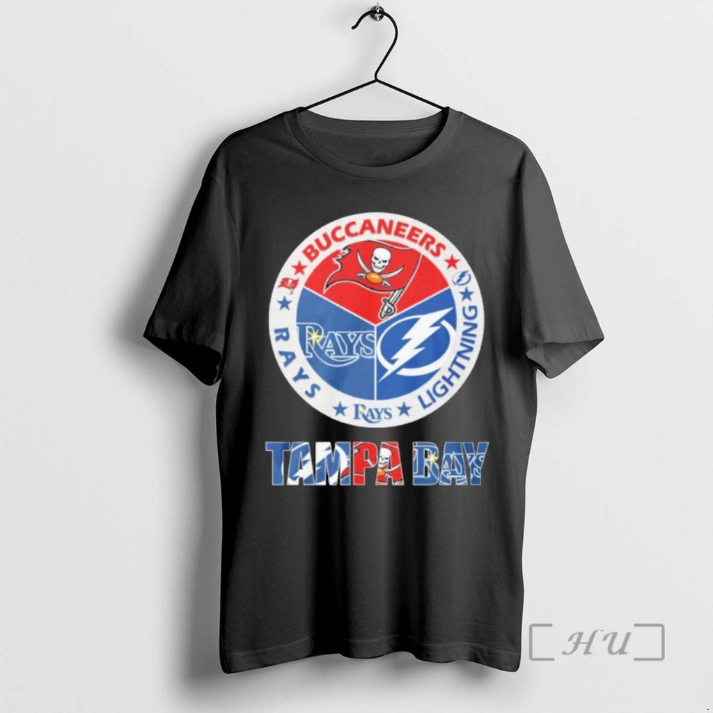 Officials 2025 Buccaneers Lightning And Rays Logo Shirt Hoodie Sweatshirt | PurePodTees.com