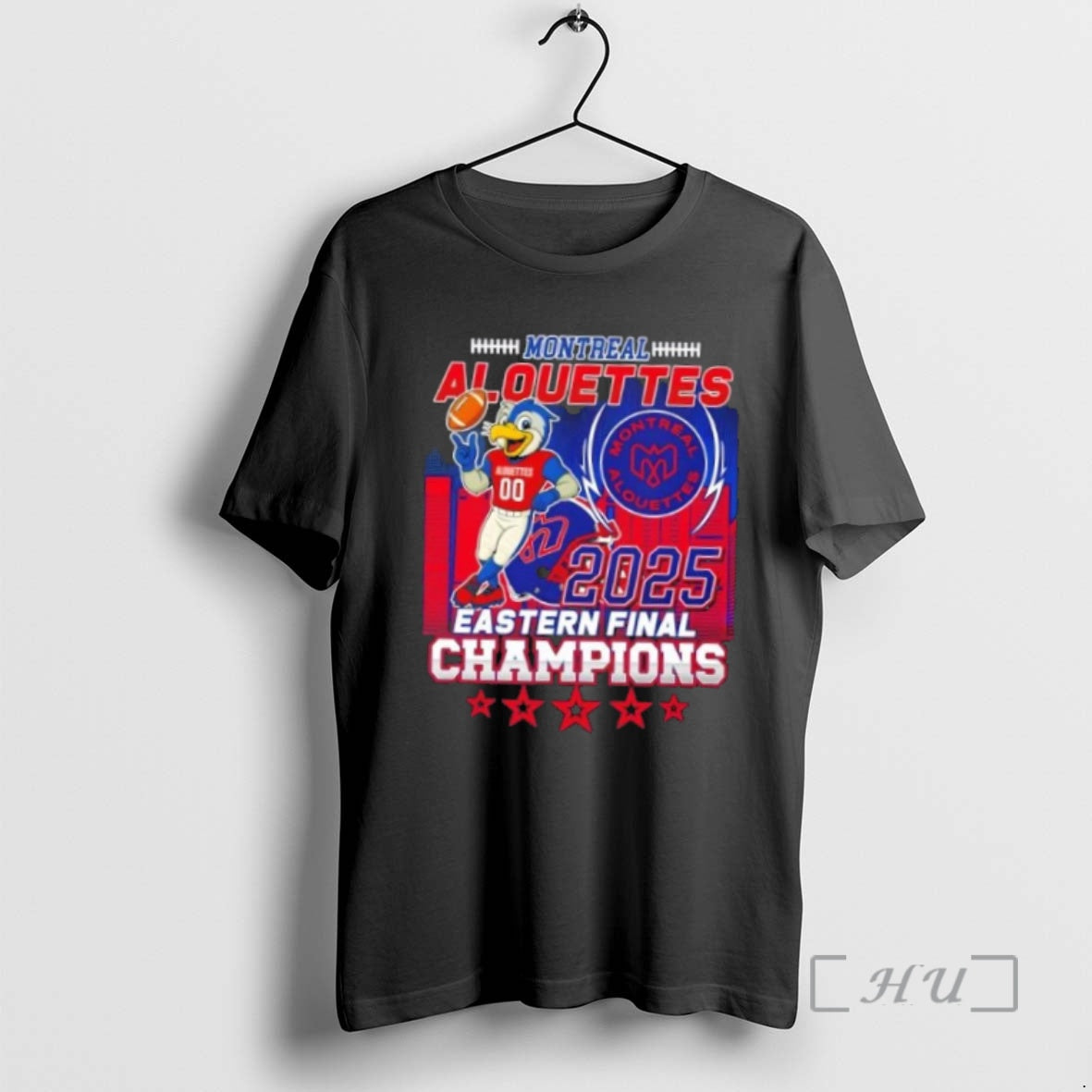 Officials 2025 Eastern Final Champions Montreal Alouettes Mascot 2 Sided Shirt Hoodie Sweatshirt | PurePodTees.com