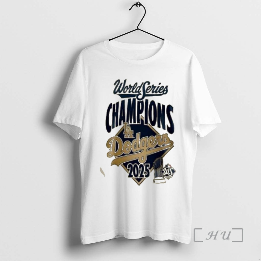 Officials 2025 Los Angeles Dodgers Heather Grey World Series Champions 2 Sided Shirt Hoodie Sweatshirt | PurePodTees.com