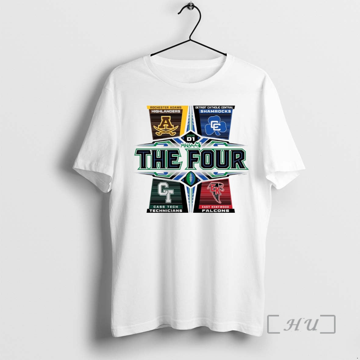 Officials 2025 Mhsaa Football D1 The Four Shirt Hoodie Sweatshirt | PurePodTees.com