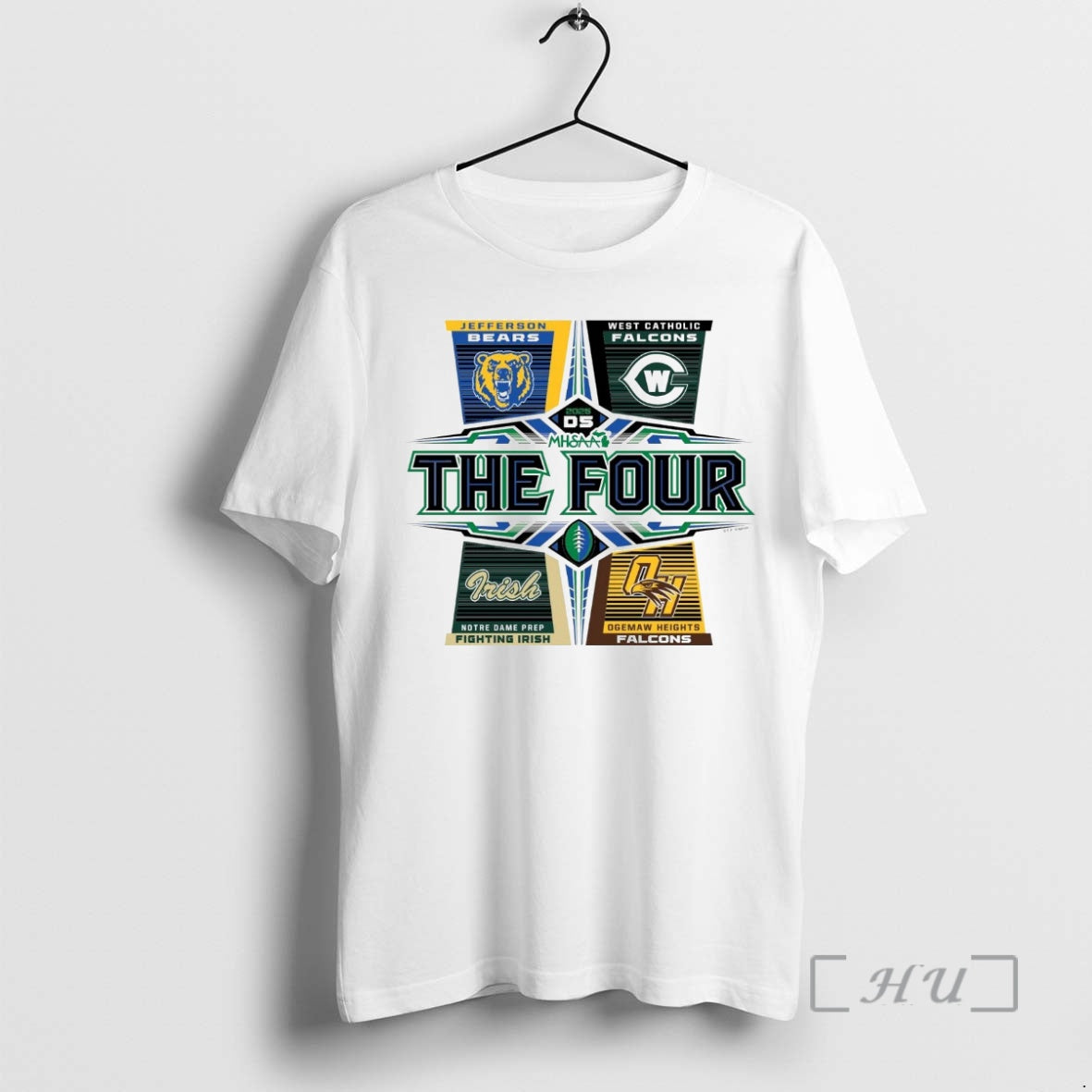 Officials 2025 Mhsaa Football D5 The Four Shirt Hoodie Sweatshirt | PurePodTees.com