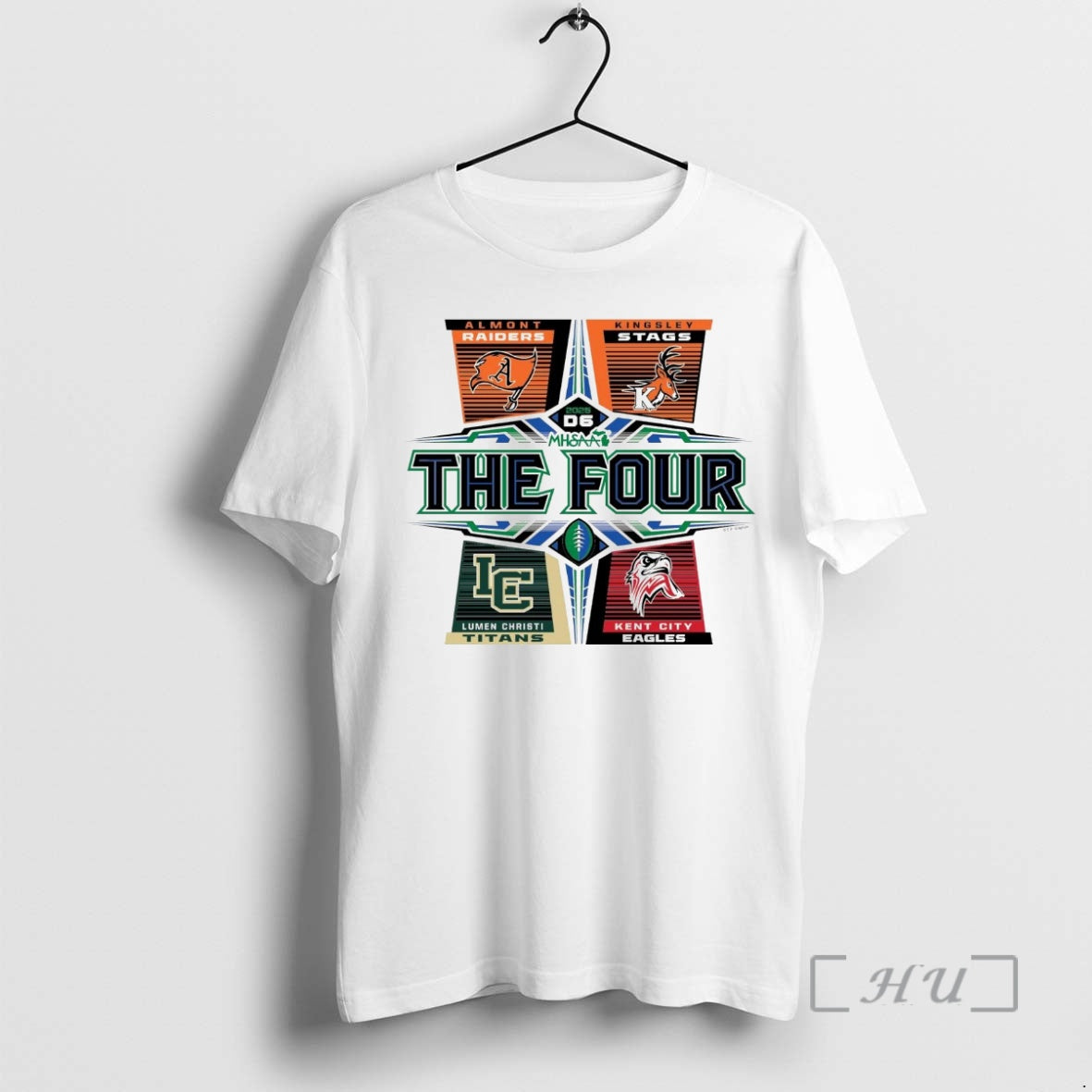 Officials 2025 Mhsaa Football D6 The Four Shirt Hoodie Sweatshirt | PurePodTees.com