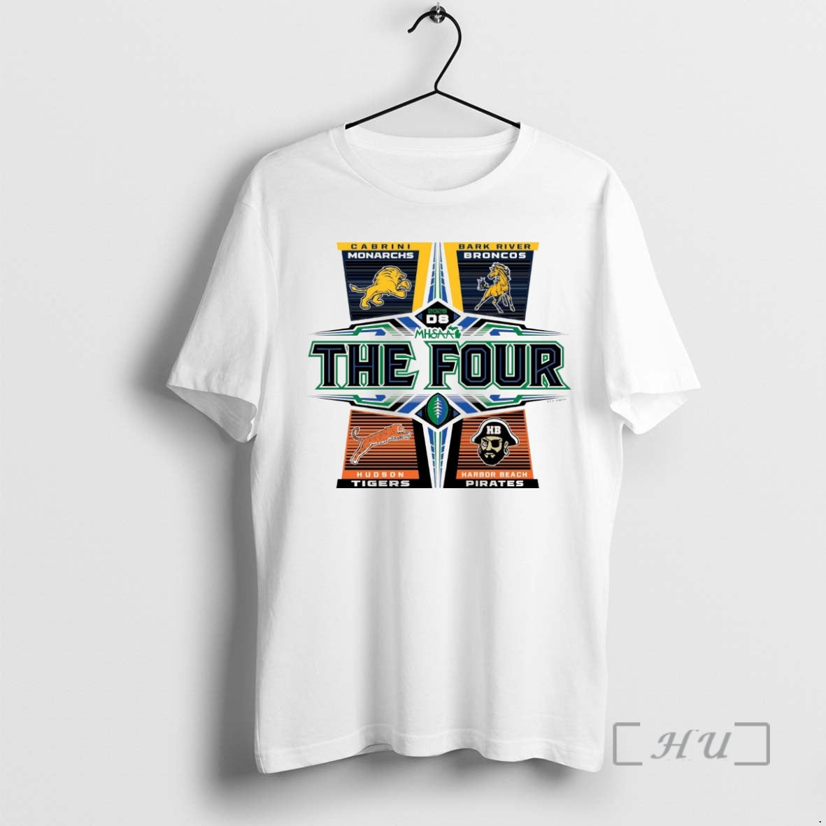 Officials 2025 Mhsaa Football D8 The Four Shirt Hoodie Sweatshirt | PurePodTees.com