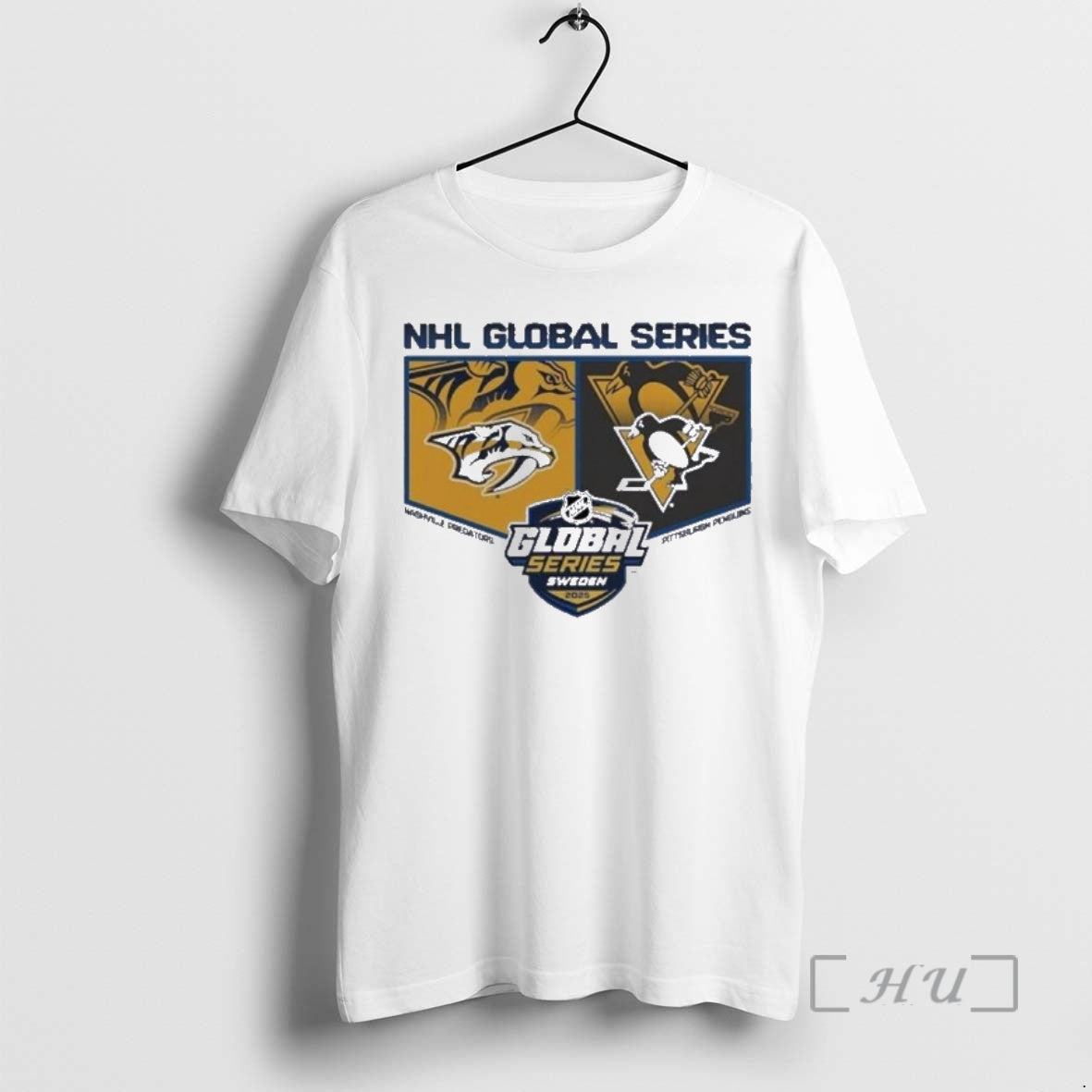 Officials 2025 Nhl Global Series Pittsburgh Penguins Vs Nashville Predators Shirt Hoodie Sweatshirt | PurePodTees.com
