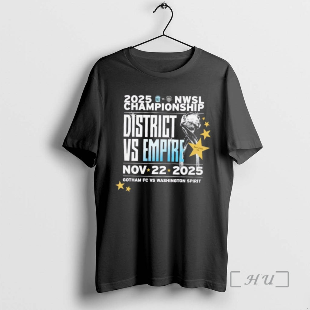 Officials 2025 Nwsl Championship Gotham Fc Vs Washington Spirit Shirt Hoodie Sweatshirt | PurePodTees.com