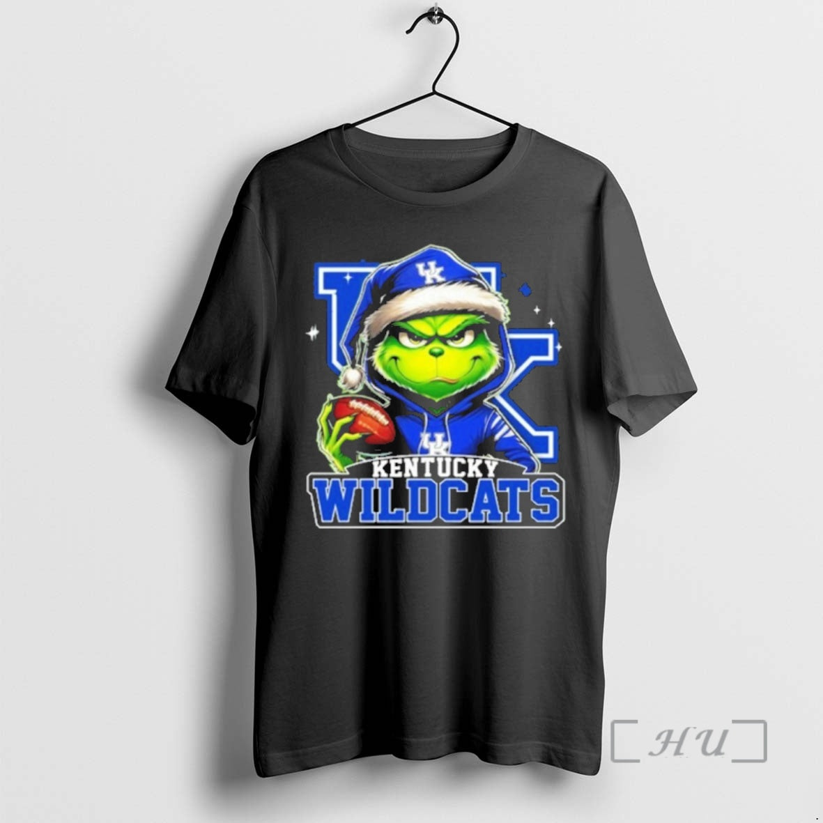 Officials 2025 Santa Grinch X Kentucky Wildcats Logo Baseball Shirt Hoodie Sweatshirt | PurePodTees.com