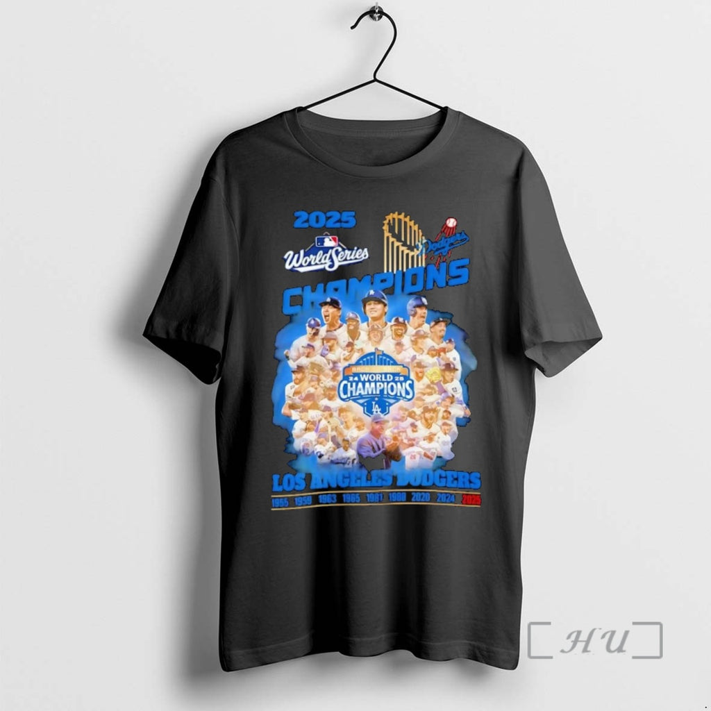 Officials 2025 World Series Champions Los Angeles Dodgers Shirt Hoodie Sweatshirt | PurePodTees.com