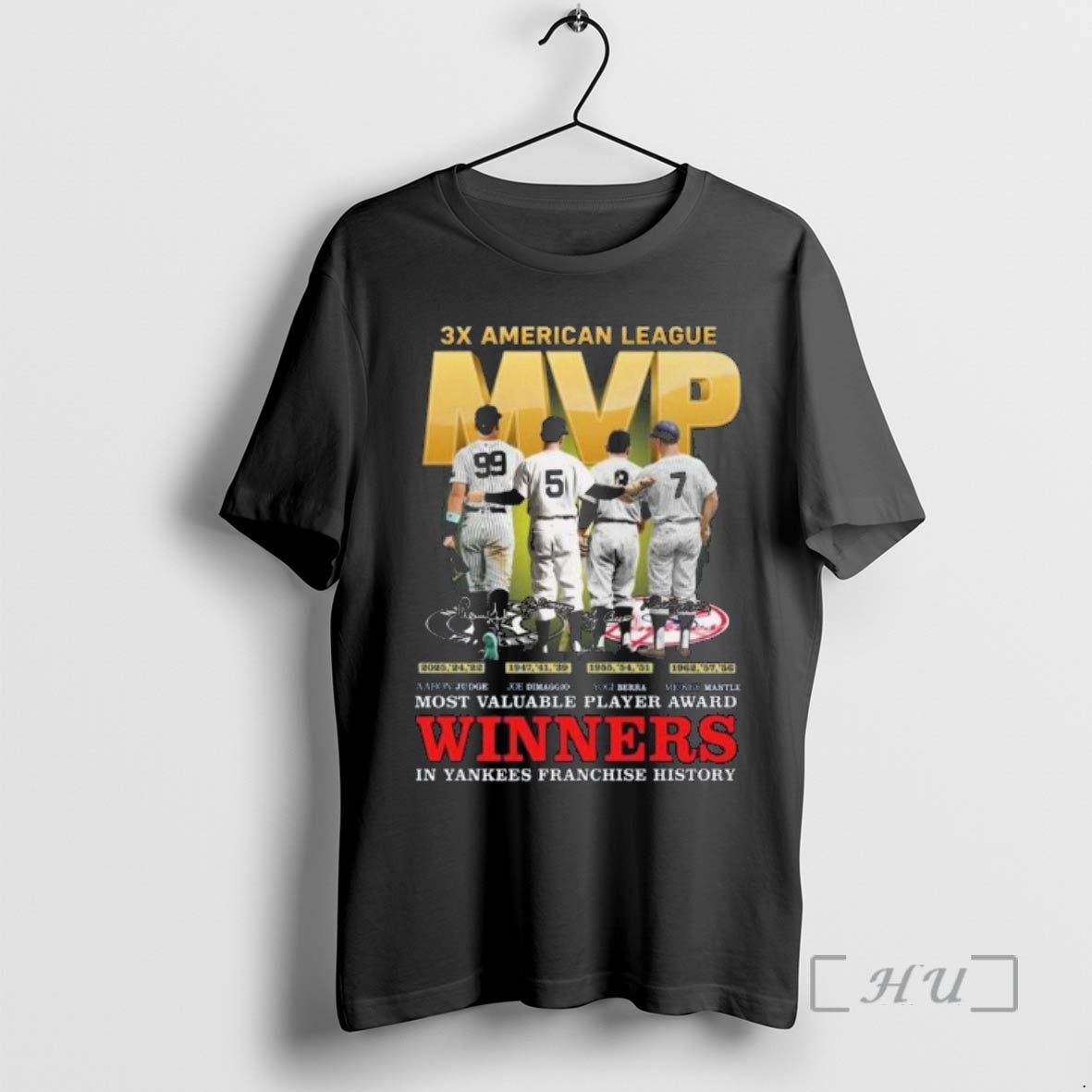 Officials 3x American League Mvp In Ny Yankees Franchise History Shirt Hoodie Sweatshirt | PurePodTees.com