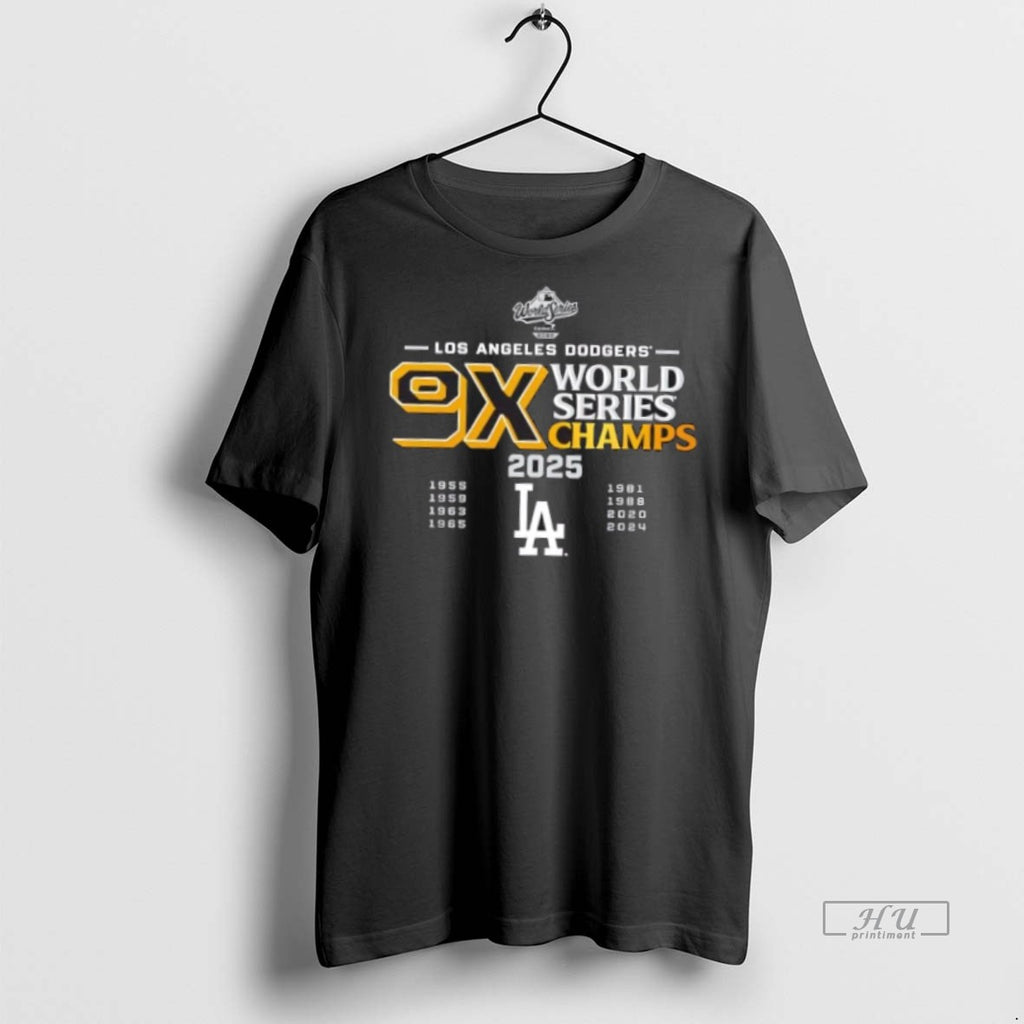 Officials 9 Time World Series Champs Los Angeles Dodgers November 1st 2025 Premium Shirt Hoodie Sweatshirt | PurePodTees.com