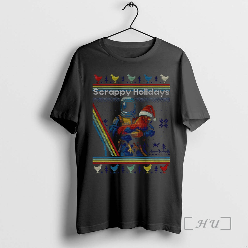 Officials Arc Raiders Rooster Scrappy Holidays Merry Christmas Shirt Hoodie Sweatshirt | PurePodTees.com