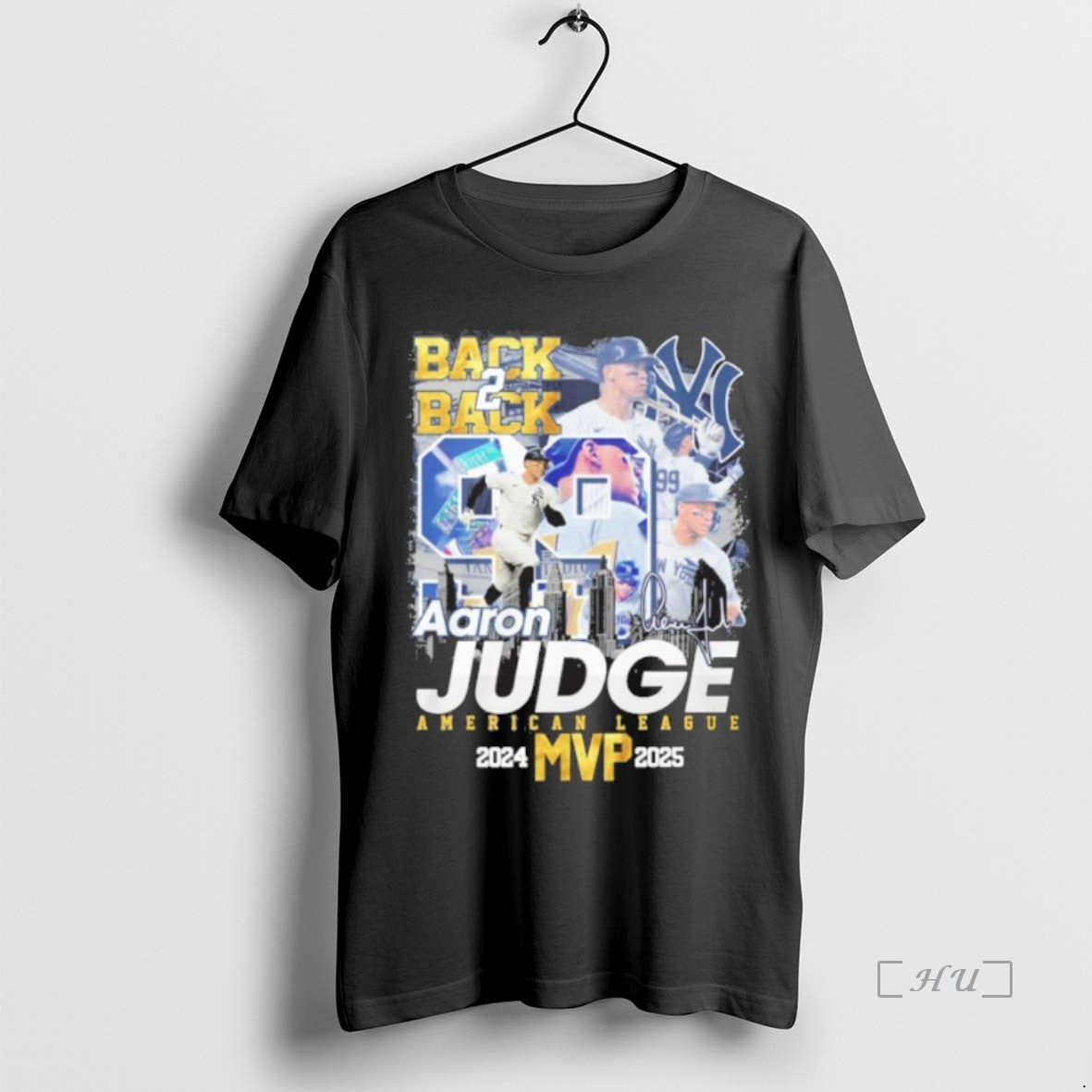 Officials Aaron Judge Back 2 Back Al Mvp Signature Shirt Hoodie Sweatshirt | PurePodTees.com