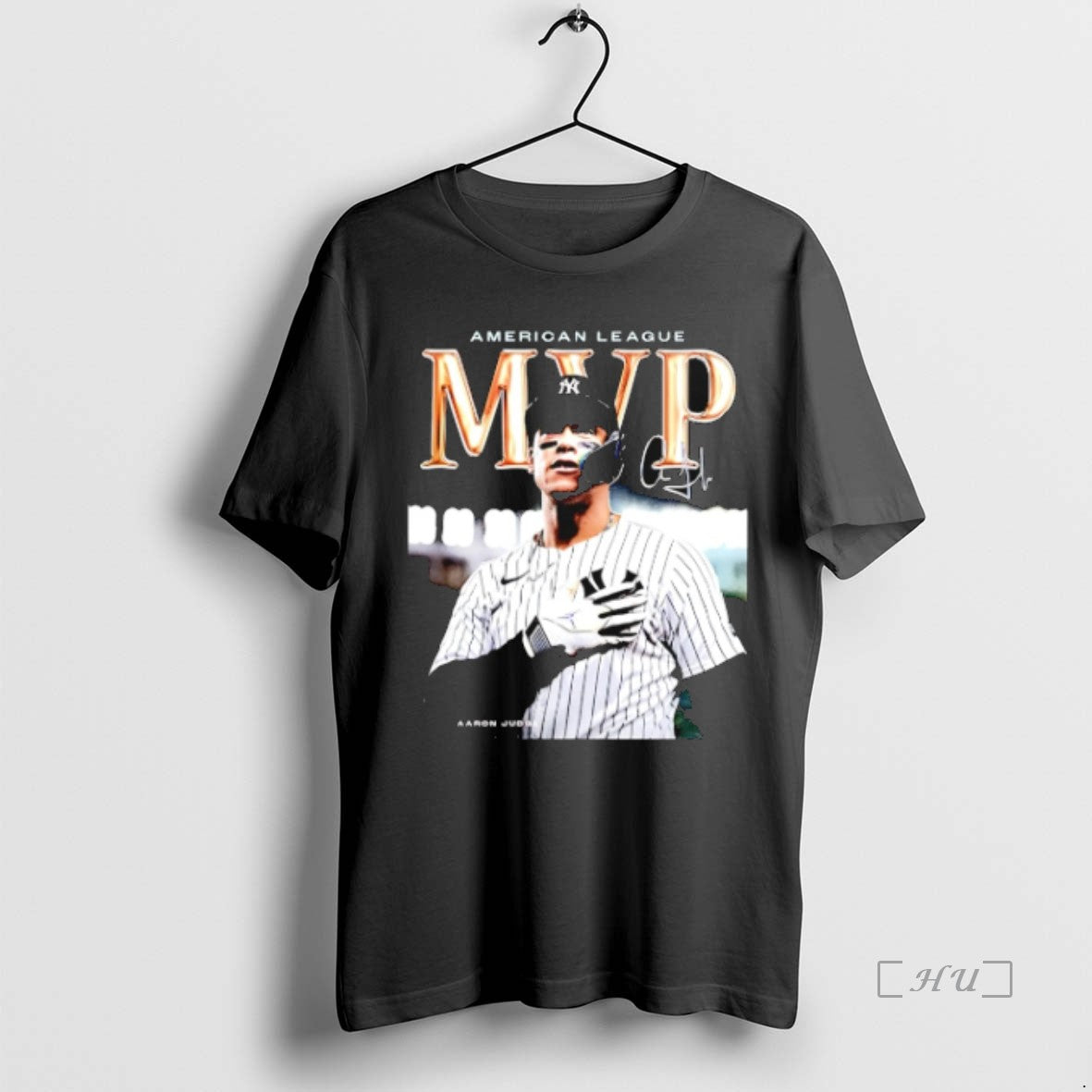 Officials Aaron Judge New York Yankees 3x American League Mvp 2025 Signature Premium T Shirts Hoodie Sweatshirt