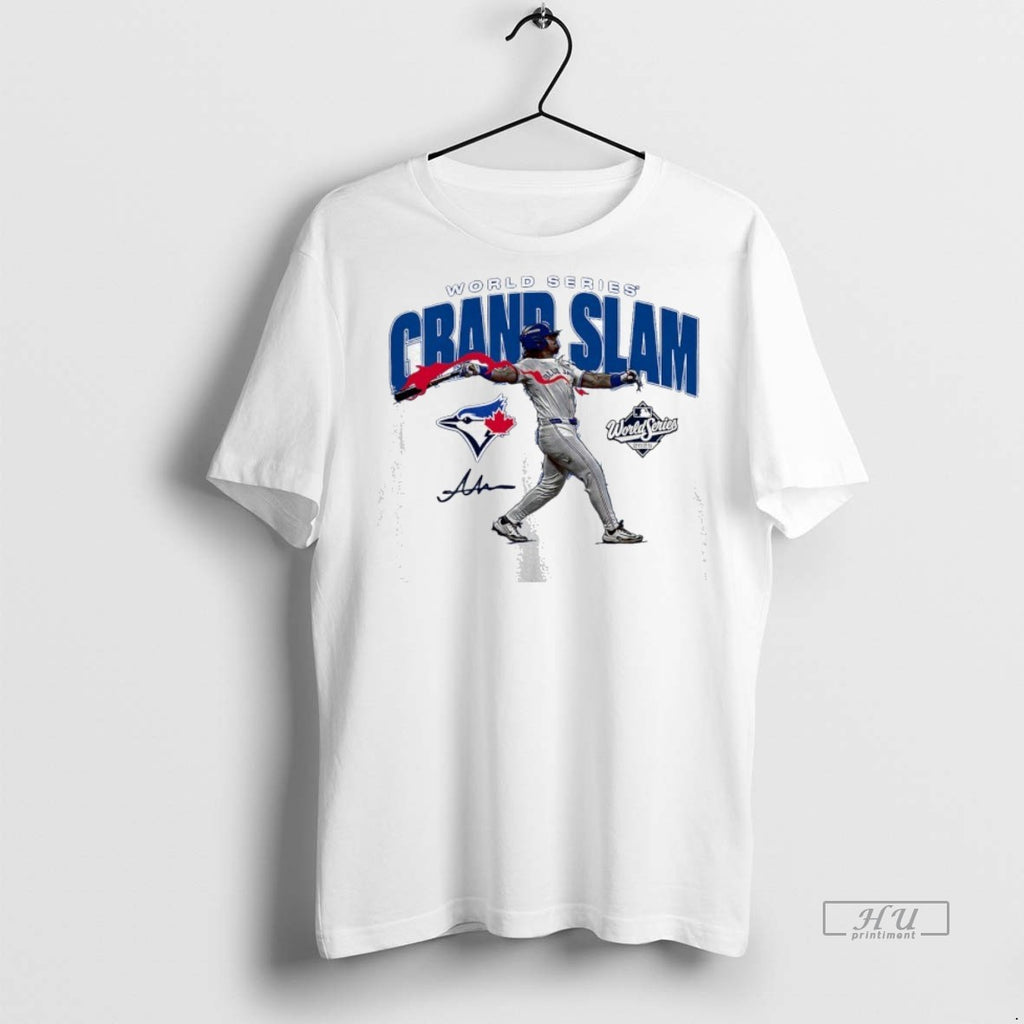Officials Addison Barger Toronto Blue Jays 2025 World Series Grand Slam Signature Premium Shirt Hoodie Sweatshirt