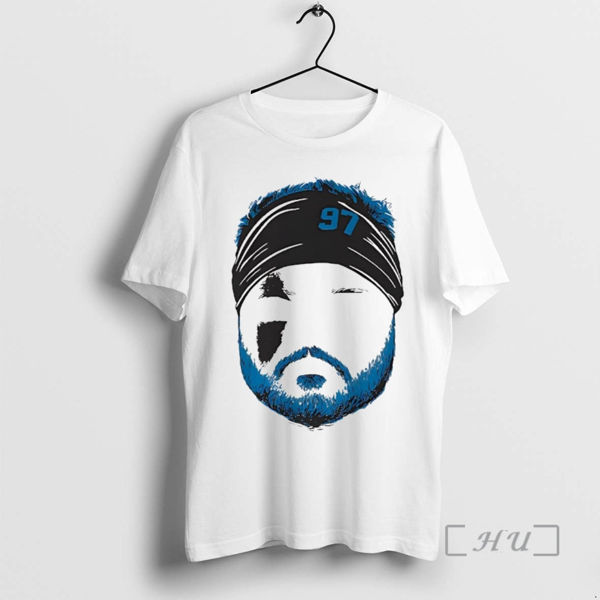 Officials Aidan Hutchinson Silhouette Face Detroit Lions Shirt Hoodie Sweatshirt | PurePodTees.com