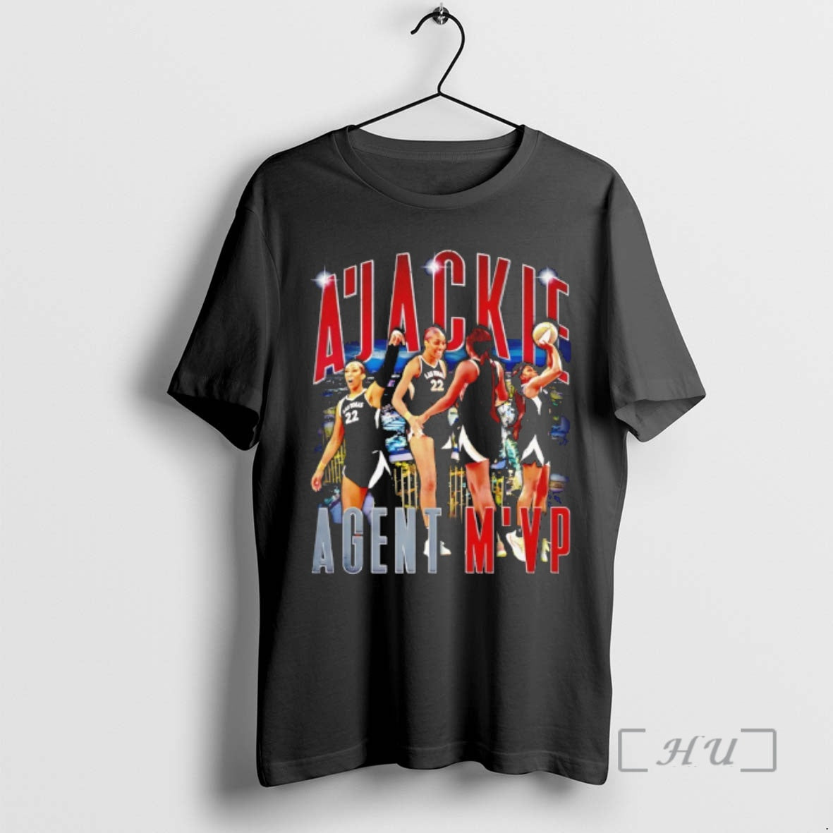 Officials Aja Wilson Las Vegas Aces Ajackie Agent Mvp Graphic Shirt Hoodie Sweatshirt | PurePodTees.com