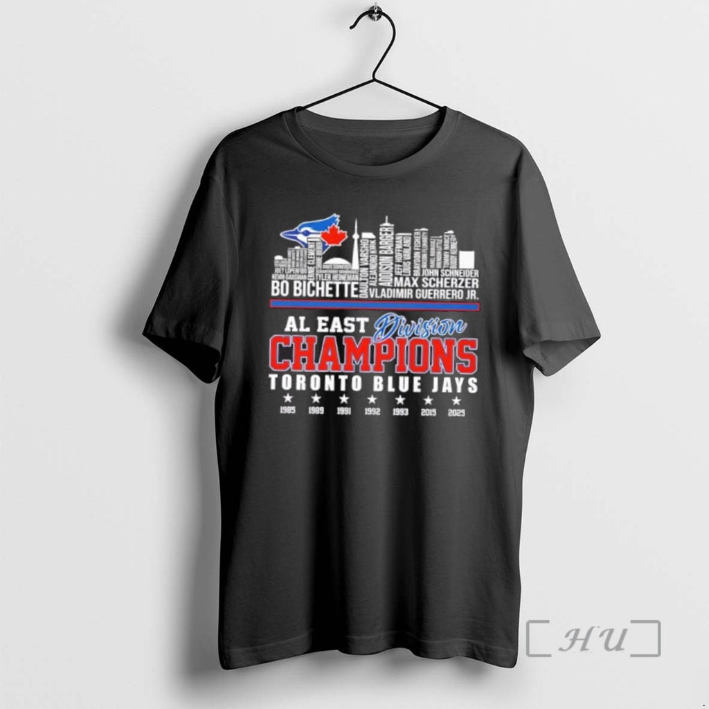 Officials Al East Division Champions Toronto Blue Jays All Names City Skyline T Shirt Sweater