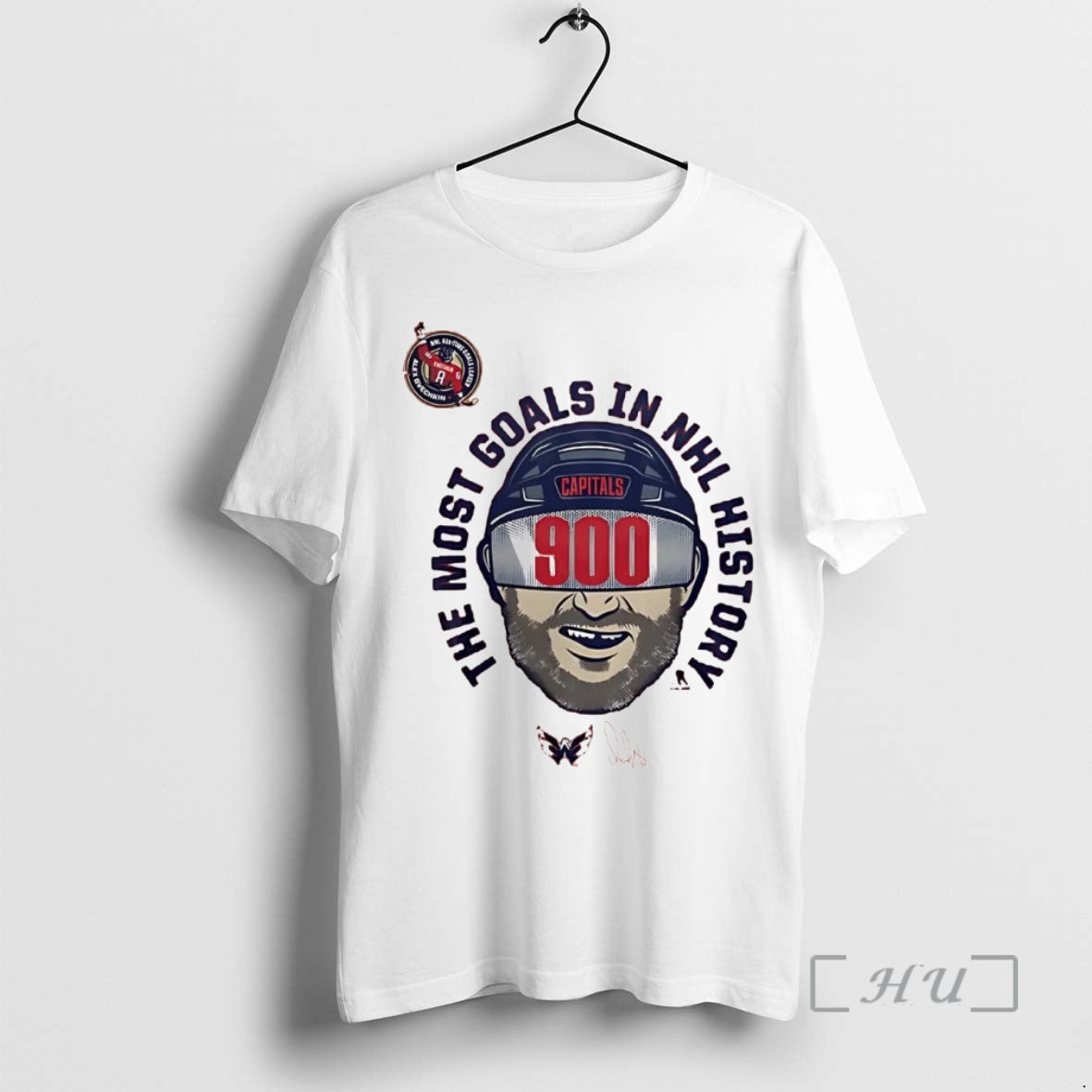 Officials Alex Ovechkin 900 Career Goals Signature 2 Sided Shirt Hoodie Sweatshirt | PurePodTees.com