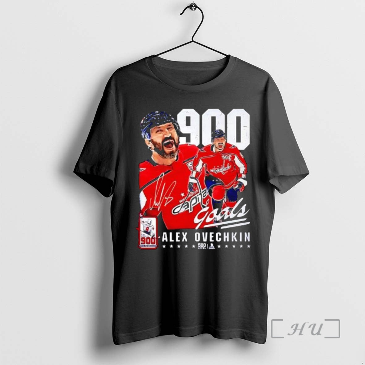 Officials Alex Ovechkins 900 Goals Merchandise Career Signature Shirt Hoodie Sweatshirt | PurePodTees.com