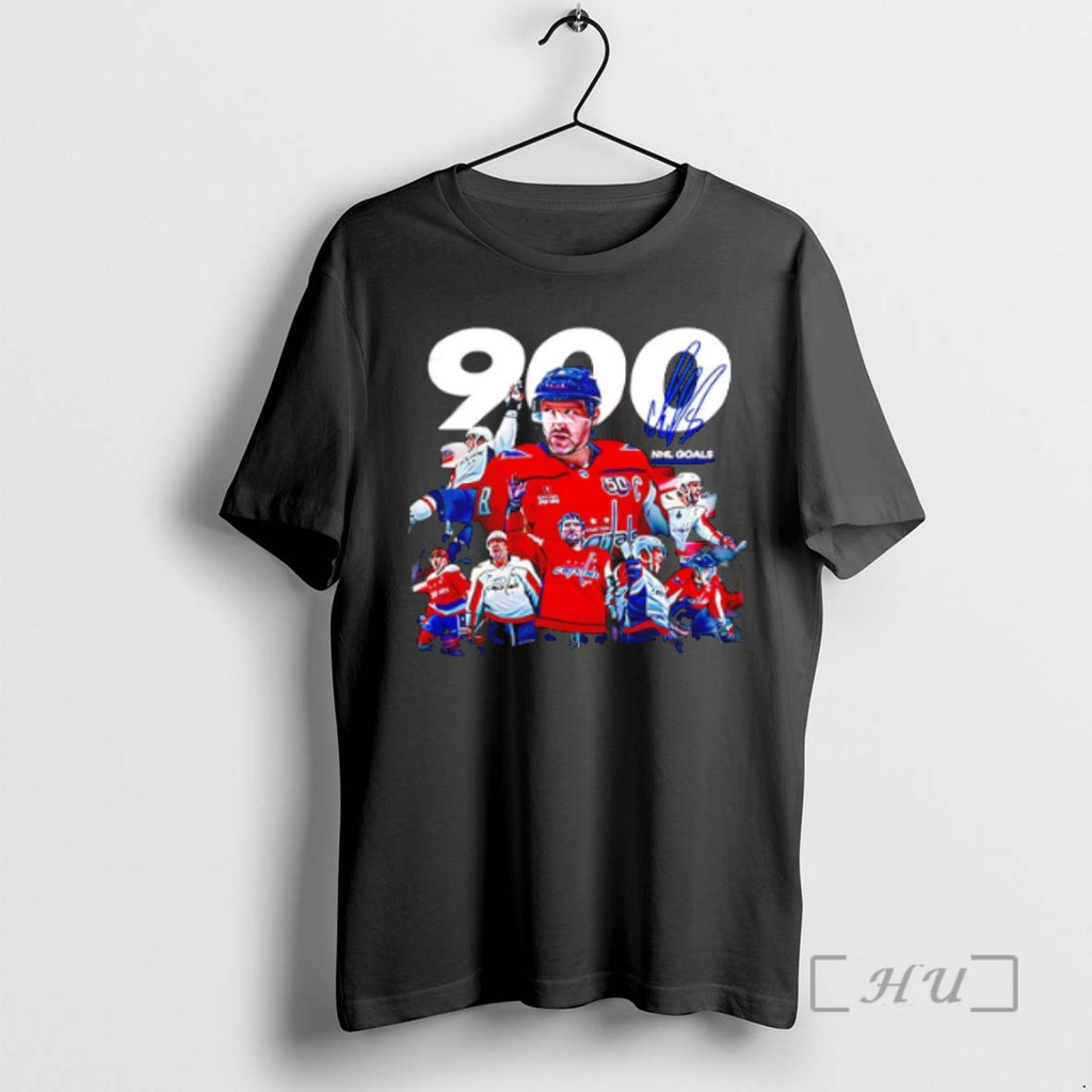 Officials Alexander Ovechkin Washington Capitals 900 Goals Celebration 2025 Shirt Hoodie Sweatshirt | PurePodTees.com