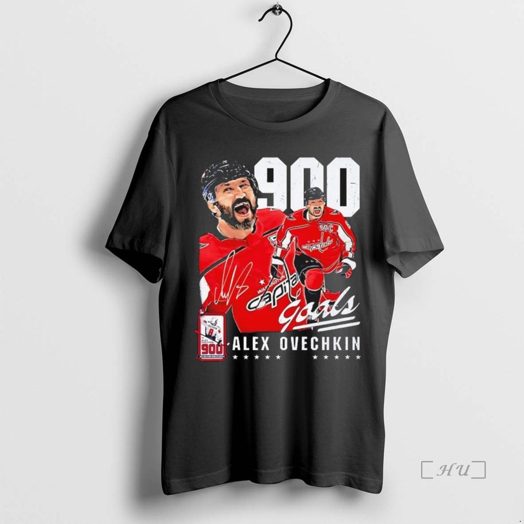 Officials Alexander Ovechkin Washington Capitals 900 Goals Signature Graphic Shirt Hoodie Sweatshirt | PurePodTees.com