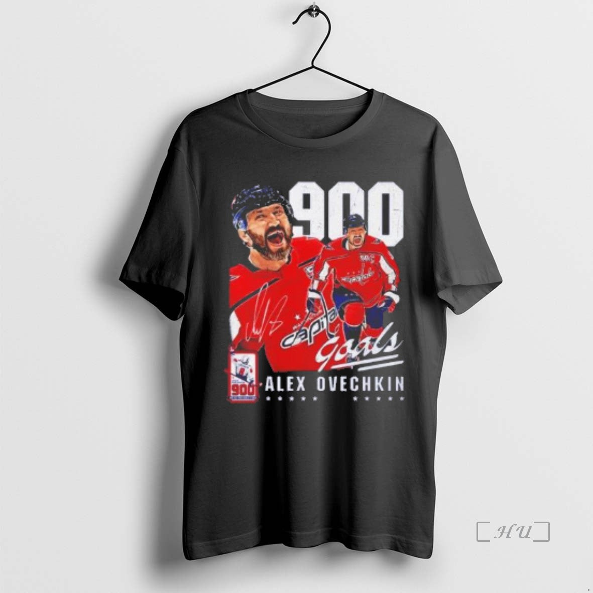 Officials Alexander Ovechkin Washington Capitals 900th Career Goal Signatute Shirt Hoodie Sweatshirt | PurePodTees.com