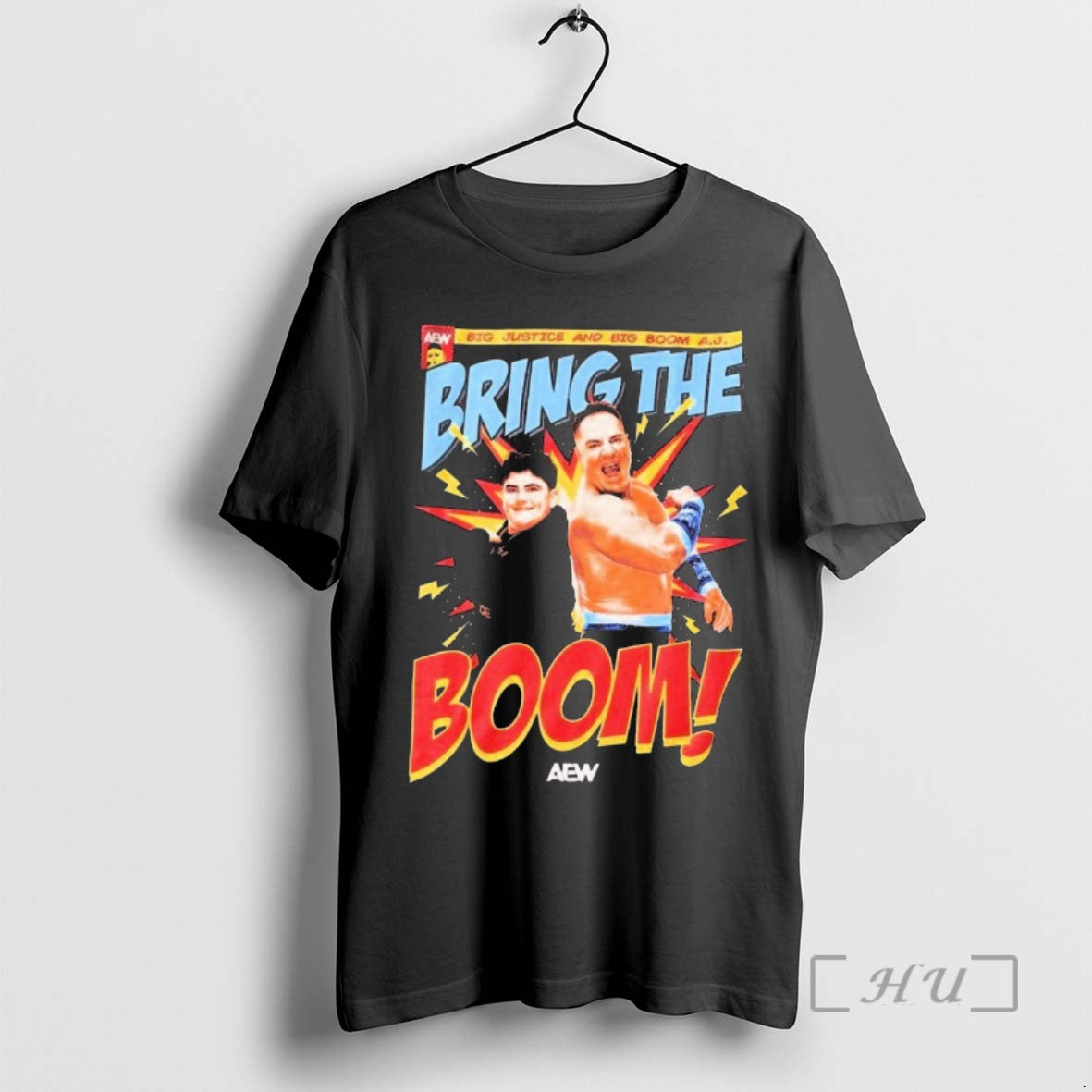 Officials All Elite Wrestling Big Justice And Big Boom Aj Bring The Boom 2025 Shirt Hoodie Sweatshirt | PurePodTees.com