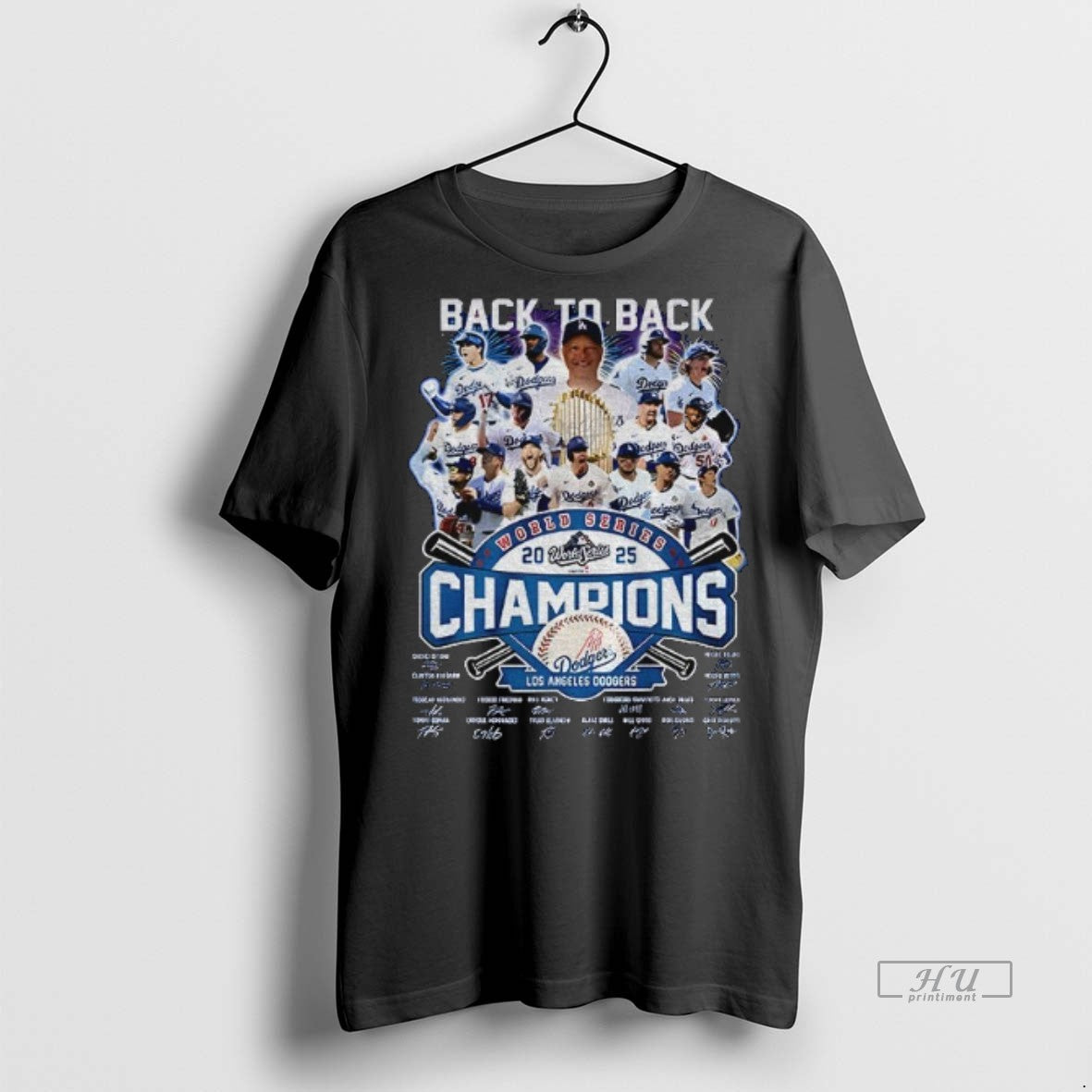 Officials All Team Back To Back World Series 2025 Champions Los Angeles Dodgers Mlb Signatures Shirt Hoodie Sweatshirt