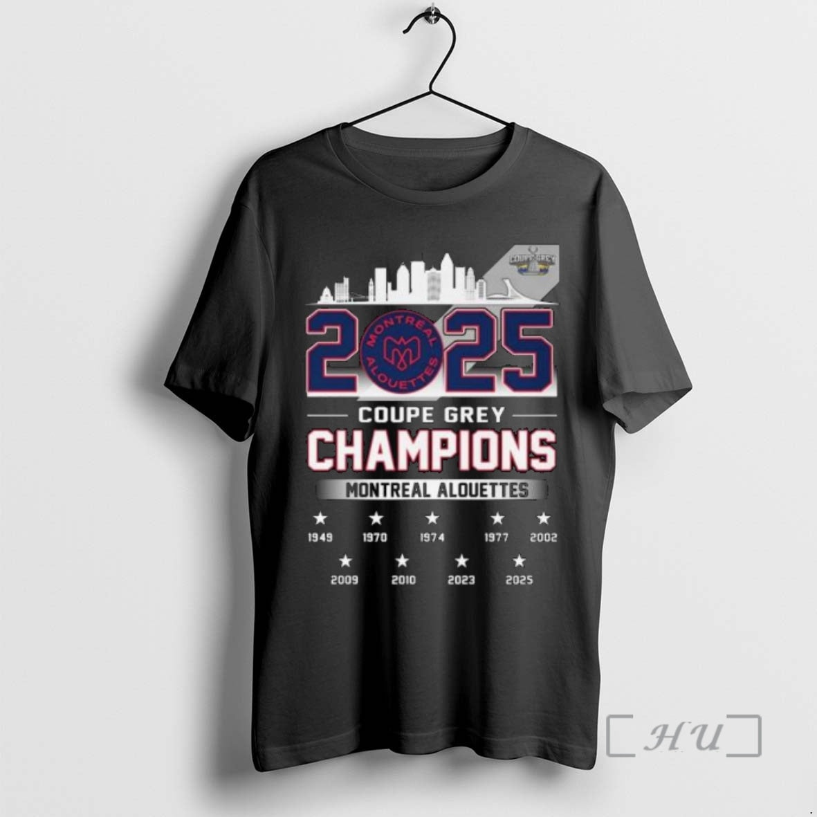 Officials Alouettes Montreal 2025 Coupe Grey Champions Skyline Circle Black Shirt Hoodie Sweatshirt | PurePodTees.com