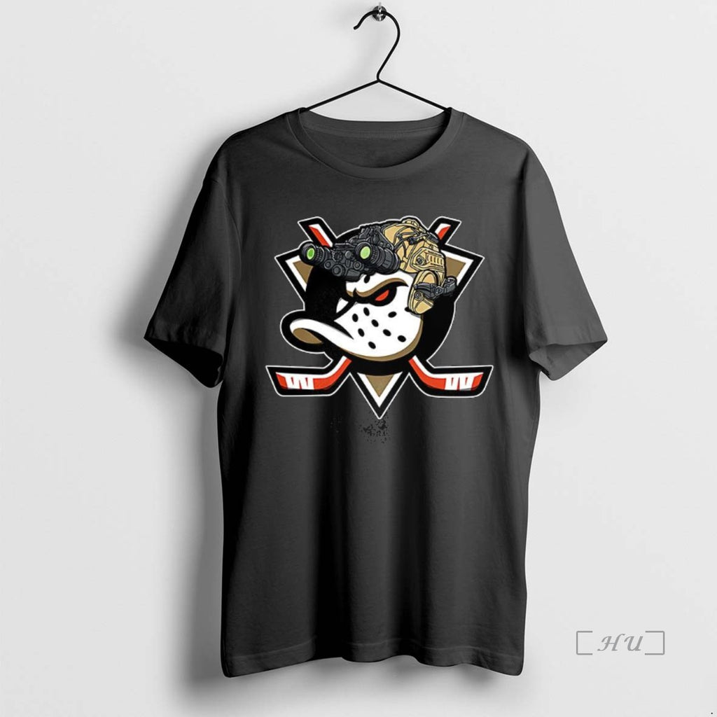 Officials Anaheim Ducks Hockey Soldier Logo Shirt Hoodie Sweatshirt | PurePodTees.com