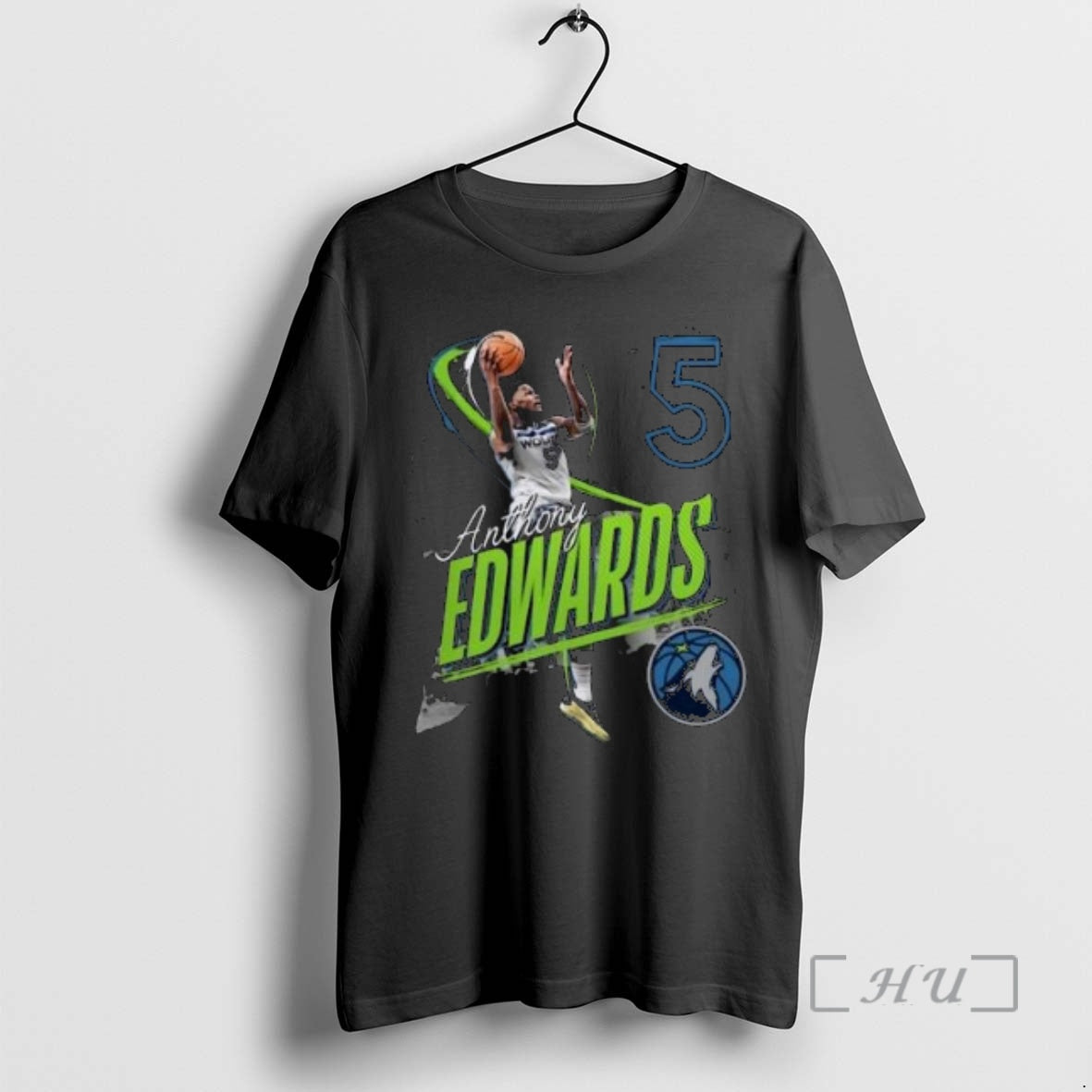 Officials Anthony Edwards Minnesota Timberwolves Legacy Circle Black Shirt Hoodie Sweatshirt | PurePodTees.com