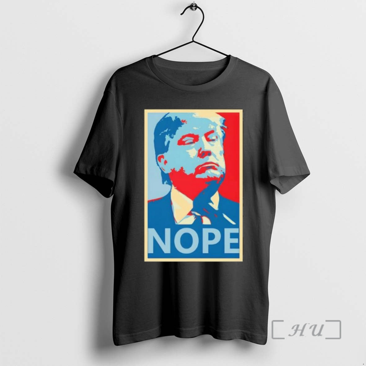 Officials Anti Trump Donald Trump Portrait Nope Shirt Hoodie Sweatshirt | PurePodTees.com