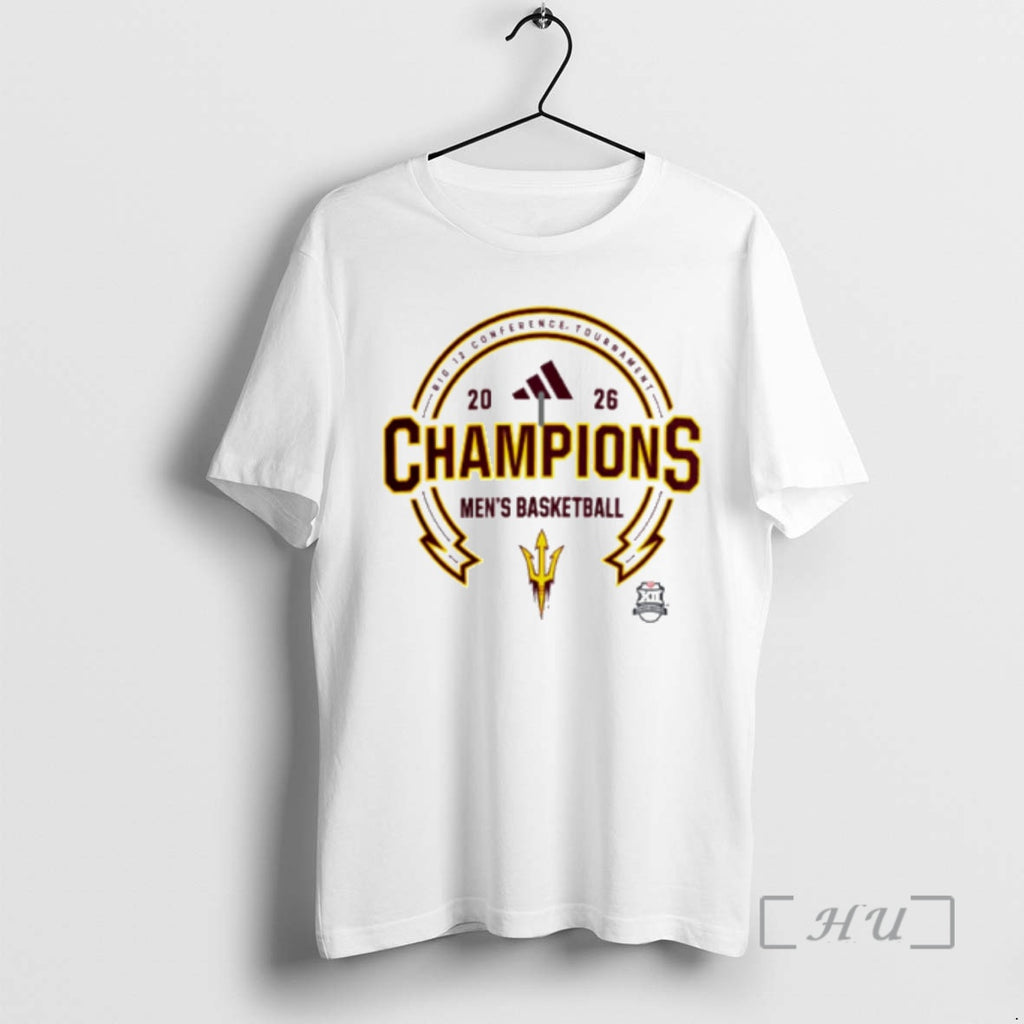 Officials Arizona State Sun Devils Mens Basketball Big 12 Champions 2026 Premium T Shirts Sweater