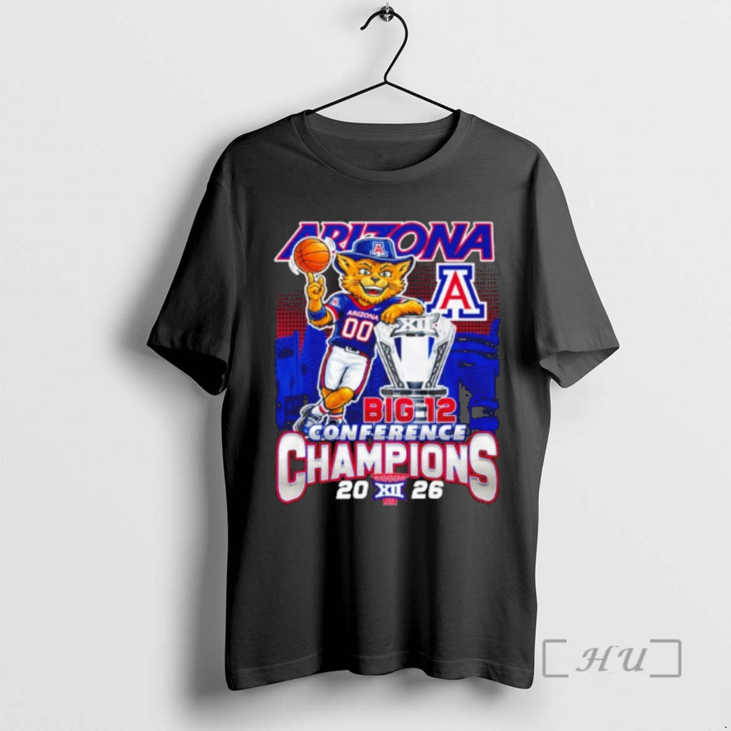 Officials Arizona Wildcats 2026 Big 12 Mens Baksetball Champions Mascot