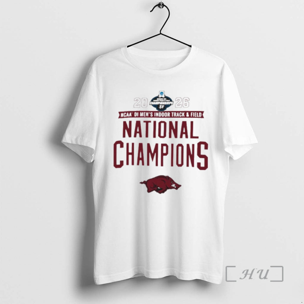 Officials Arkansas Razorbacks 2026 Ncaa Mens Indoor Track Field National Champions Premium T Shirts Sweater
