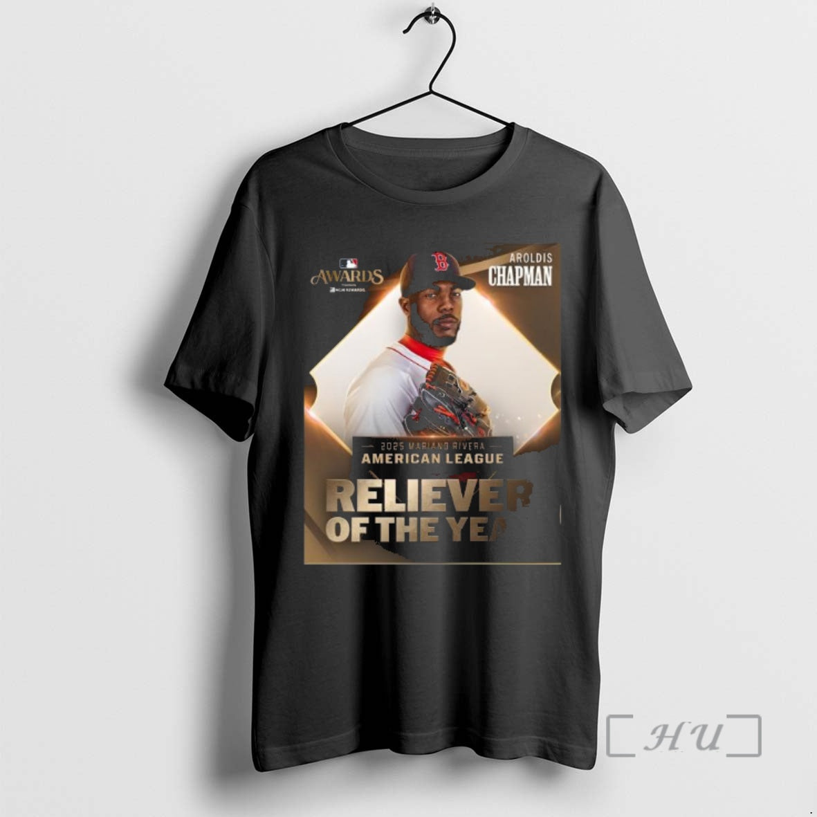 Officials Aroldis Chapman 2025 Al Reliever Of The Year Shirt Hoodie Sweatshirt | PurePodTees.com