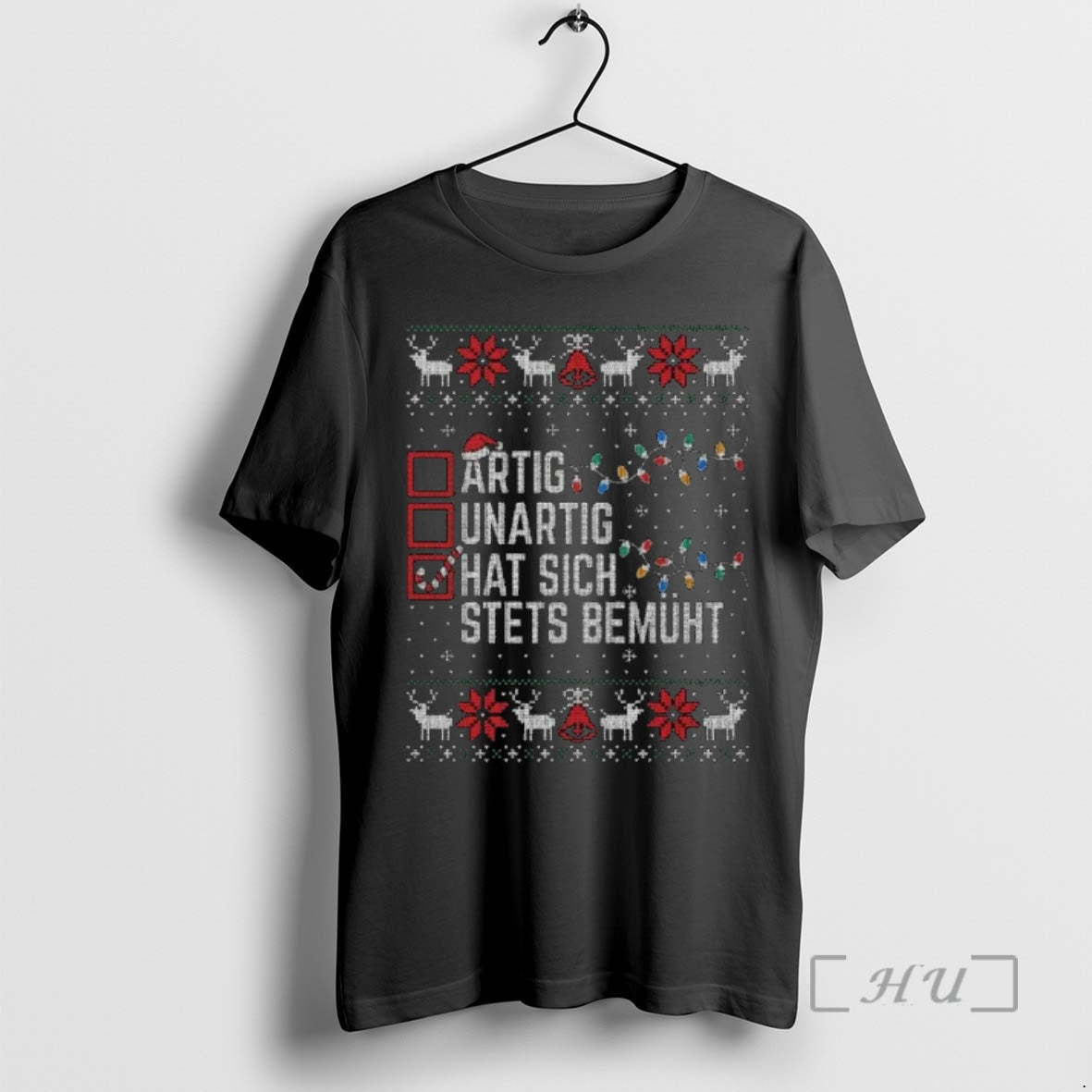 Officials Artig Unartig Hat Sich Stets Bemuht Ugly Christmas Shirt Hoodie Sweatshirt | PurePodTees.com