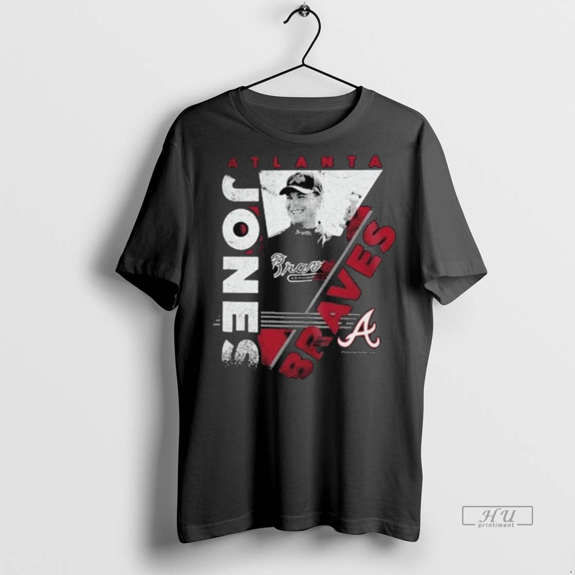 Officials Atlanta Braves Chipper Jones Mitchell Ness In The Zone Player Graphic 2025 Long Sleve Shirt Hoodie Sweatshirt