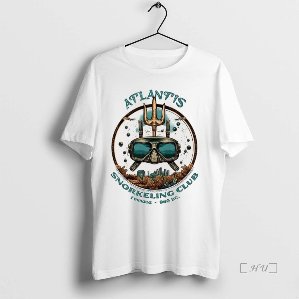 Officials Atlantis Snorkeling Club Founded 960 Bc Logo Shirt Hoodie Sweatshirt | PurePodTees.com