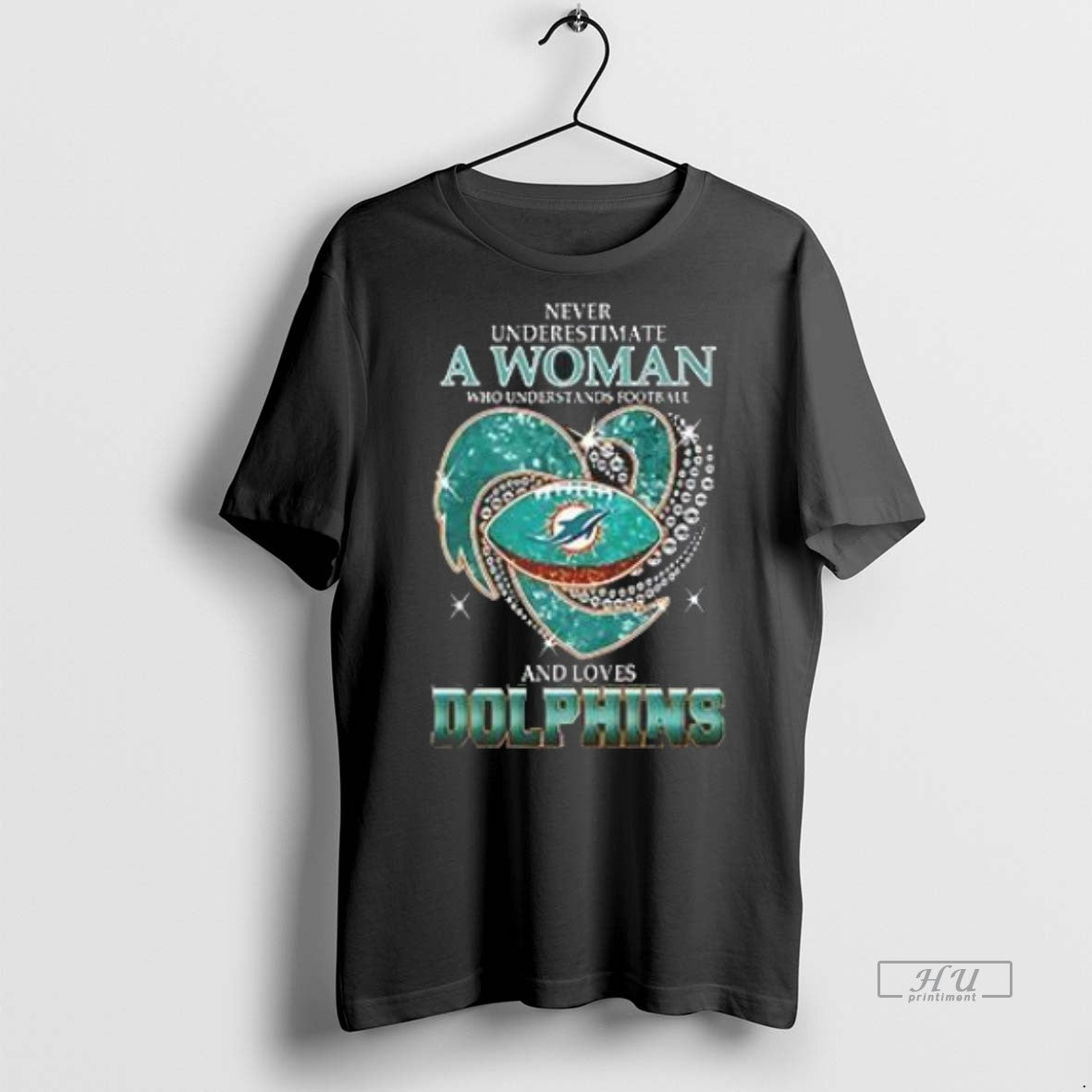Officials Awesome Never Underestimate A Woman Who Understands Football And Loves Miami Dolphins Style Premium Shirt...