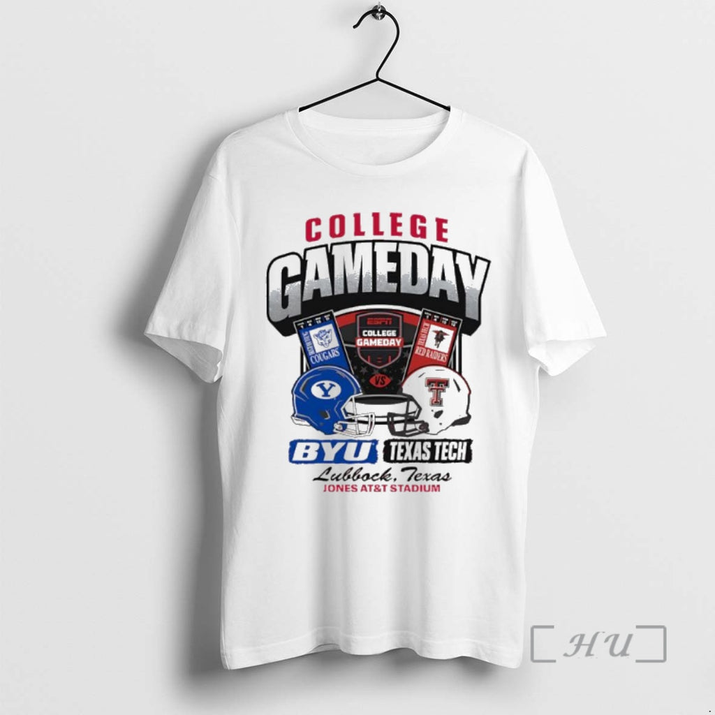 Officials Byu Vs Texas Tech 2025 College Gameday Ticket Shirt Hoodie Sweatshirt | PurePodTees.com