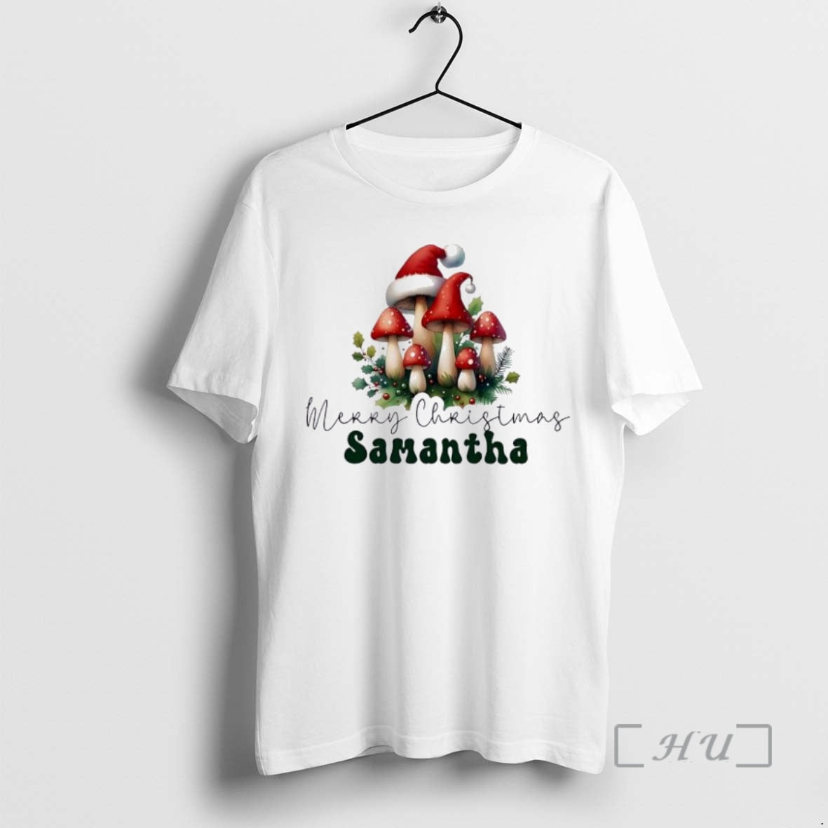 Officials Baby Mushroom Xmas Babys First Christmas Personalized Ornaments White Shirt Hoodie Sweatshirt | PurePodTees.com
