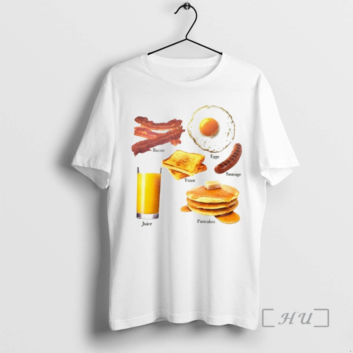 Officials Bacon Eggs Toast Sausage Pancakes Juice Food Shirt Hoodie Sweatshirt | PurePodTees.com