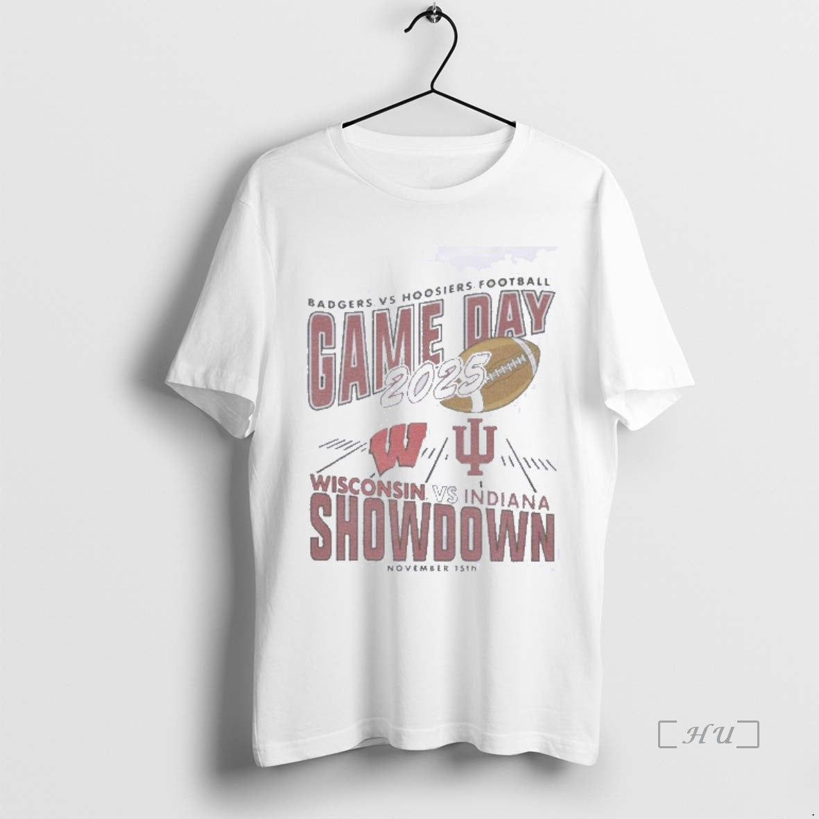 Officials Badgers Vs Hoosiers Football Gameday Showdown 2025 November 15th Shirt Hoodie Sweatshirt | PurePodTees.com