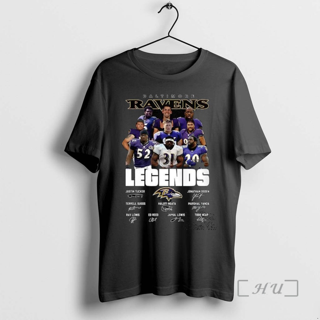 Officials Baltimore Ravens Legends Vintage Signature T Shirt Sweater