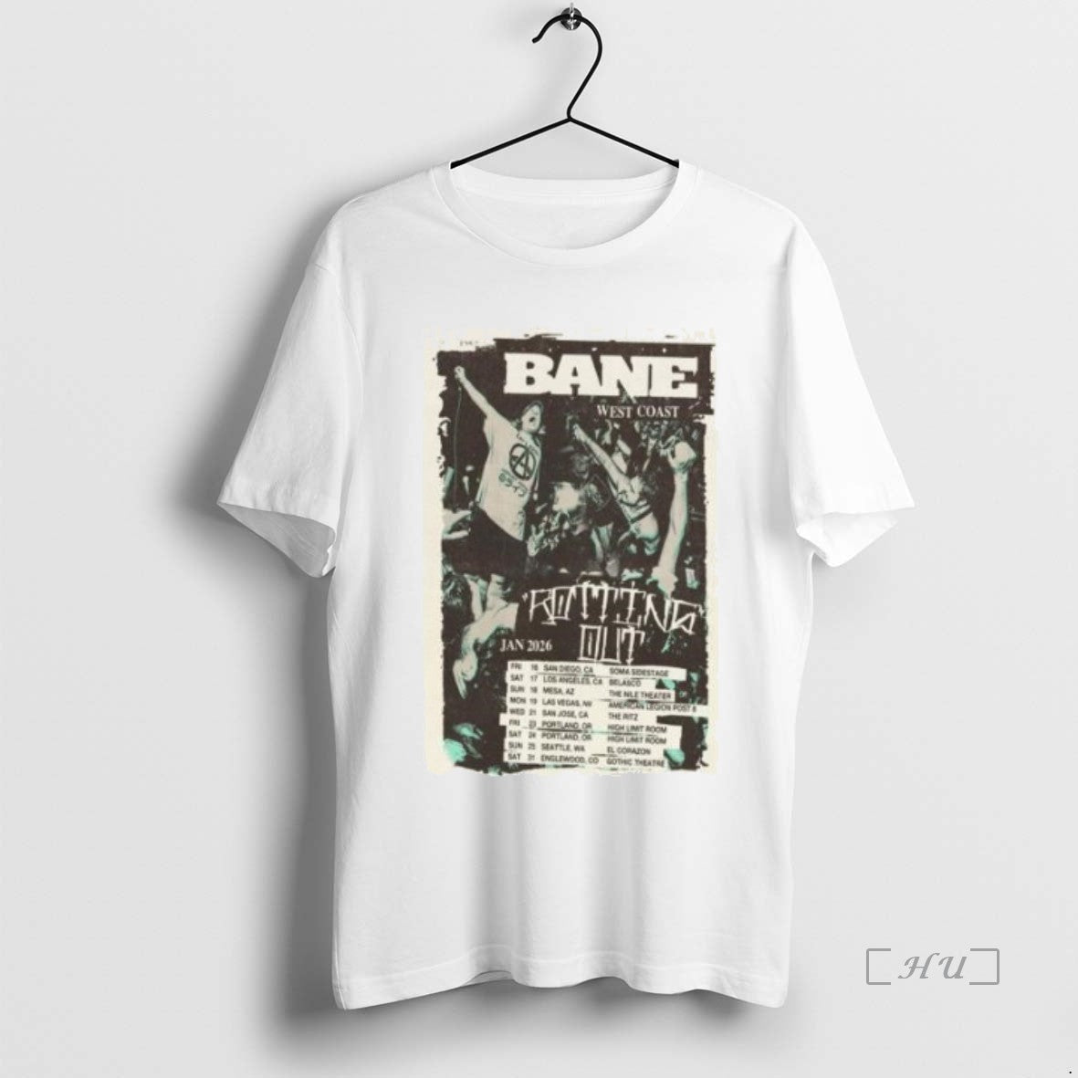 Officials Bane West Coast January 2026 Circle White Shirt Hoodie Sweatshirt | PurePodTees.com