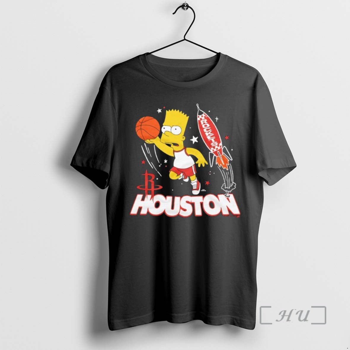 Officials Bart Simpson X Houston Rockets Basketball Shirt Hoodie Sweatshirt | PurePodTees.com