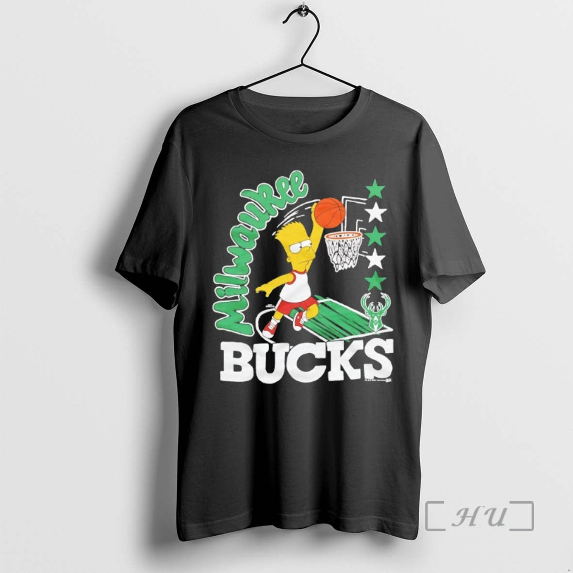 Officials Bart Simpson X Milwaukee Bucks Basketball Shirt Hoodie Sweatshirt | PurePodTees.com