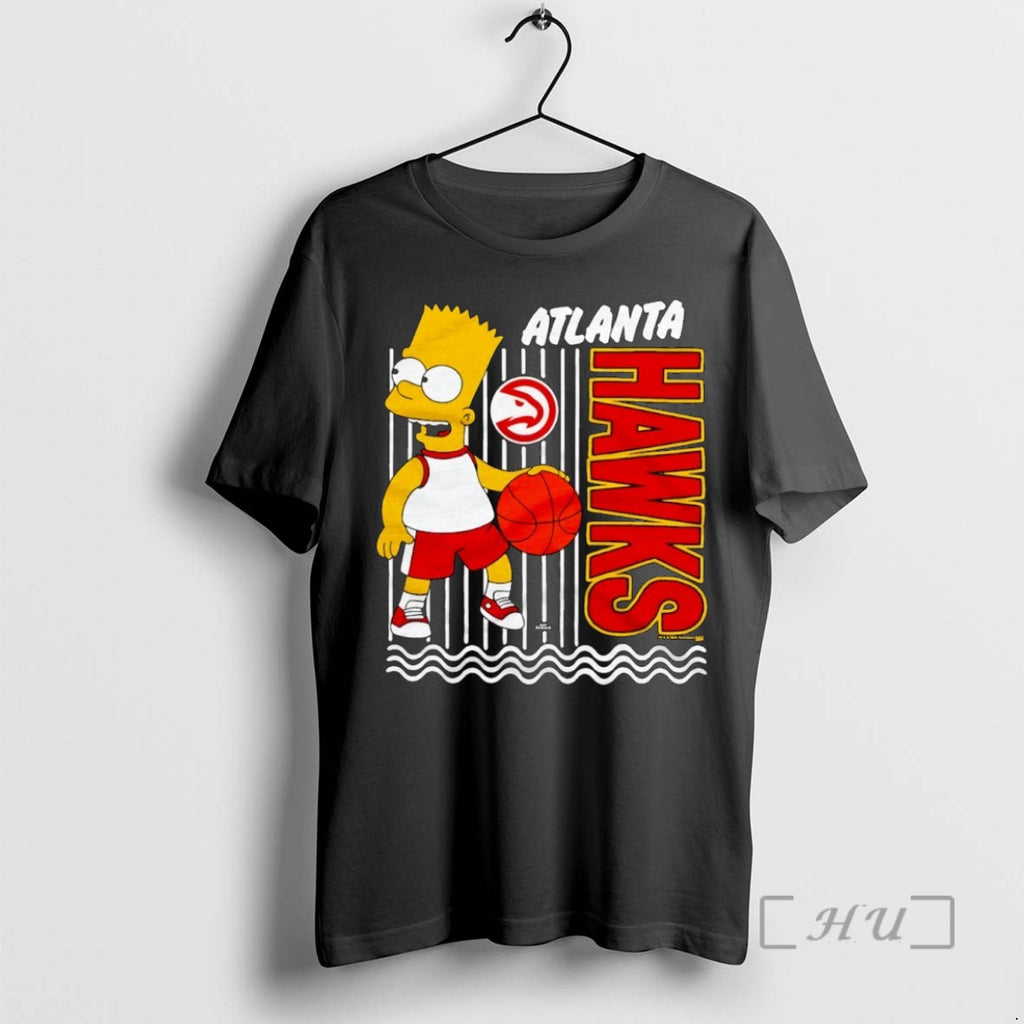 Officials Bart Simpsons Atlanta Hawks Nba Cartoon Shirt Hoodie Sweatshirt | PurePodTees.com