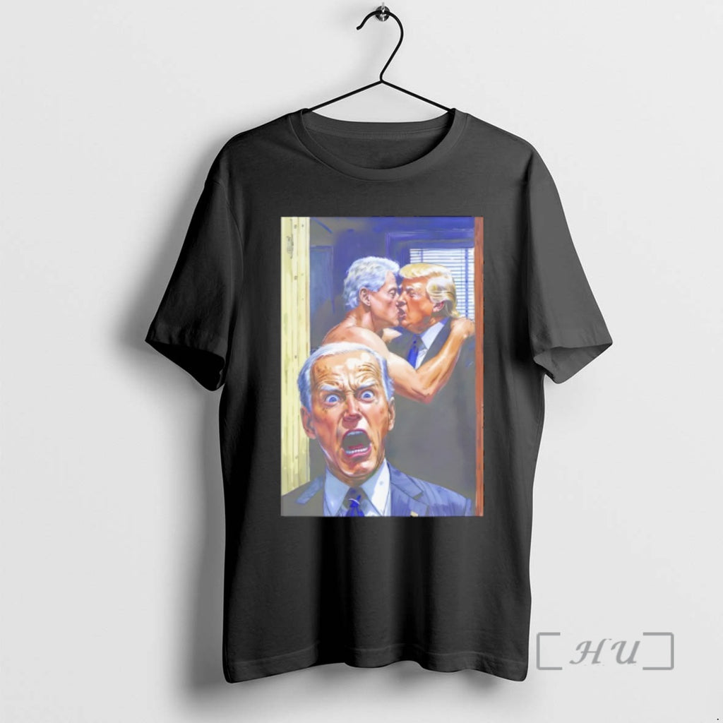 Officials Biden Shocked Awkward Drama Bubba Trump Bill Clinton Vs Donald Trump Premium T Shirts Hoodie Sweatshirt