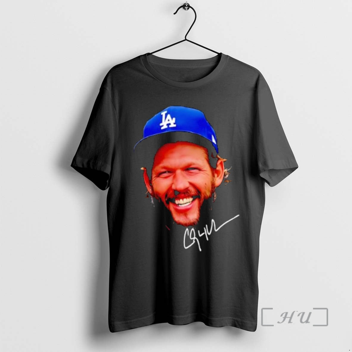 Officials Big Face Clayton Kershaw 3x World Series Champion Signature Shirt Hoodie Sweatshirt | PurePodTees.com